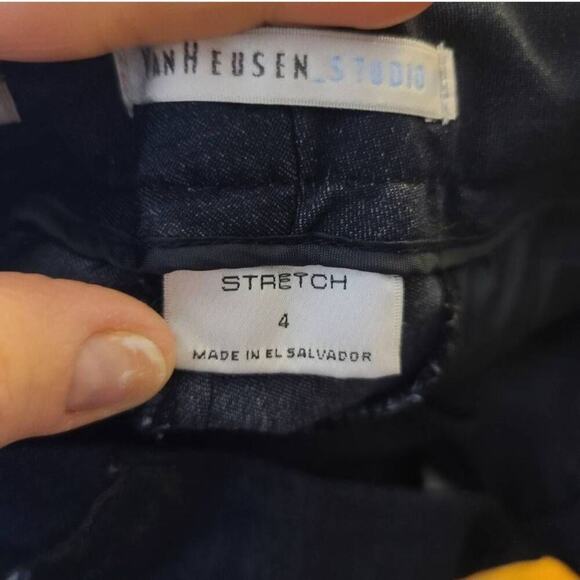 Vanheusen Studio Slim Fit Slacks Denim Pants - Picture 4 of 9